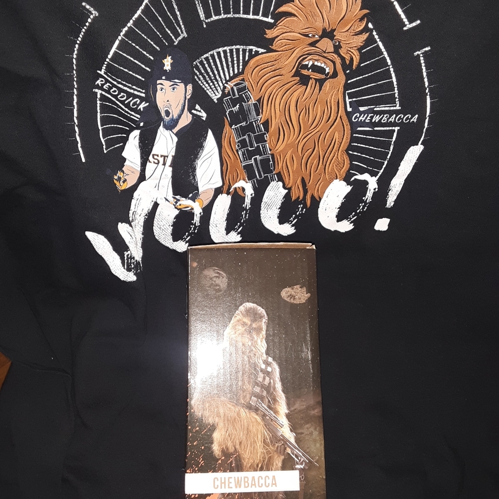 Houston Astros one of a kind shirt and statue combining Star Wars